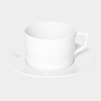 Meissen Swords Elegant Grey Kaffeetasse mit Untertasse 0,15 l