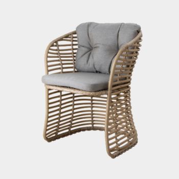 Cane-line Basket Sessel natur - Cane-line Stoff natte taupe