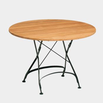 Weishäupl Classic Tisch rund Ansicht Dunkelgrün / Ø 110 cm
