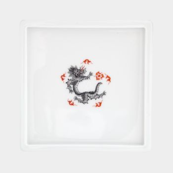Meissen Cosmopolitan Ming Drache Schälchen quadratisch 13 x 13 cm