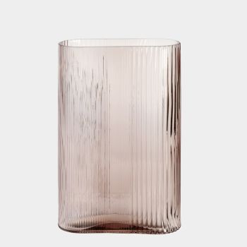 Lambert Galliani Vase Glas mauve H 31 cm