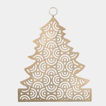 Natale Weihnachtshänger Baum gold