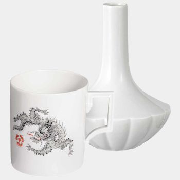 Homeoffice-Set Henkelbecher Ming Dragon und Vase Landscape