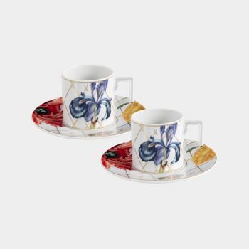 Meissen Porzellan Espressotassen-Set 4-tlg. Sweet Exotics Lindt x MEISSEN