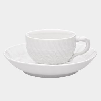 Meissen Porzellan Meissen Schwanenservice Kaffeetasse mit Untertasse