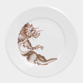 Vitruv Ming Dragon Vorspeise- und Dessertteller sepia