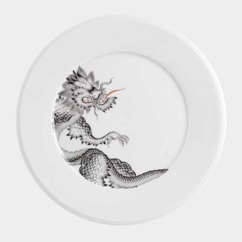 Meissen Vitruv Ming Dragon Vorspeise- und Dessertteller schwarz