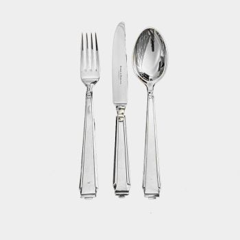 Robbe Berking Art-Deco Besteck-Set 150 massiv versilbert