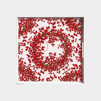 Taitu Fil Rouge Tablett 45 x 45 cm