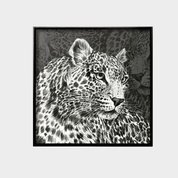 Taitu Wild Spirit Tablett Leopard 45 x 45 cm