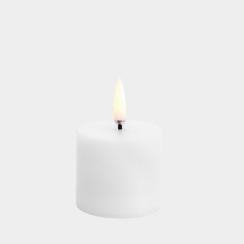 Uyuni LED Echtwachskerze Nordic White 5x4,5 cm