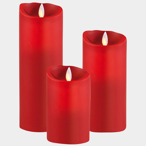 Sompex LED Echtwachskerze Flame rot online kaufen Zawoh