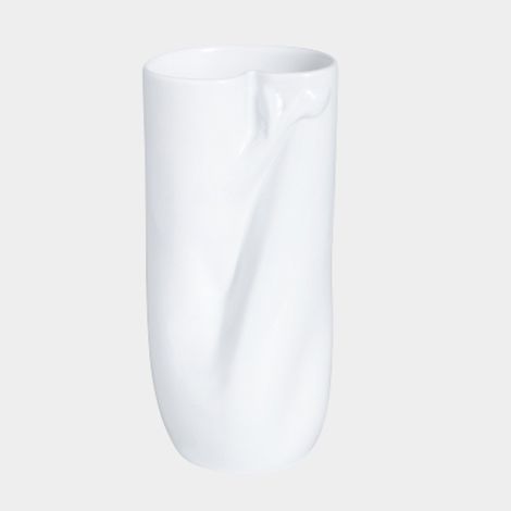 Meissen Vase weiß 19 cm
