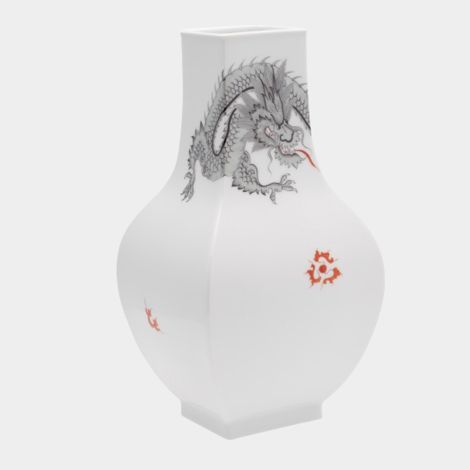 Ming Drache Vase 25,5 cm