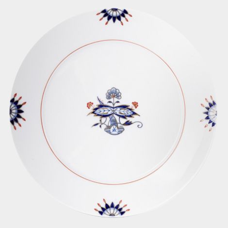 Meissen Noble Blue Vorspeise- & Dessertteller Blütenknospen Ø 22 cm