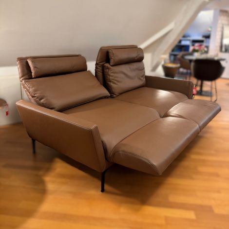 Bielefelder Werkstätten Funktions-Sofa Eternity Leder Normandie Melange