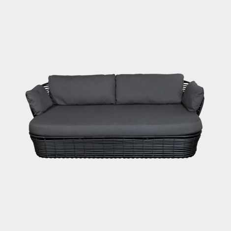 Basket 2-Sitzer Sofa schwarz