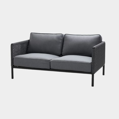 Cane-line Encore 2-Sitzer Sofa graphit