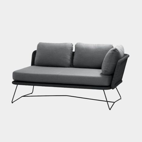 Horizon 2-Sitzer Sofa links schwarz