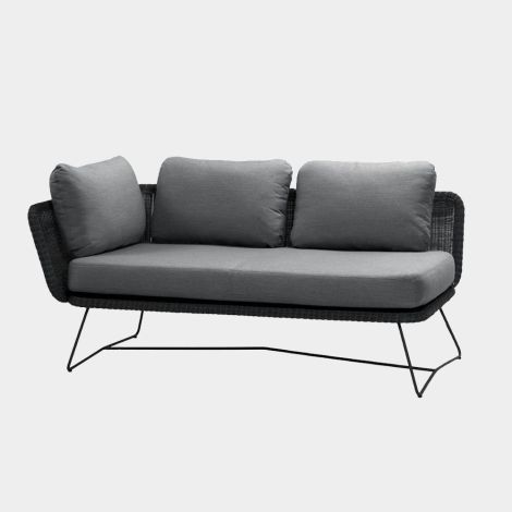 Horizon 2-Sitzer Sofa rechts schwarz