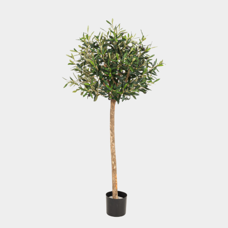Kunstpflanze Olivenbaum im Topf 115 braun grün