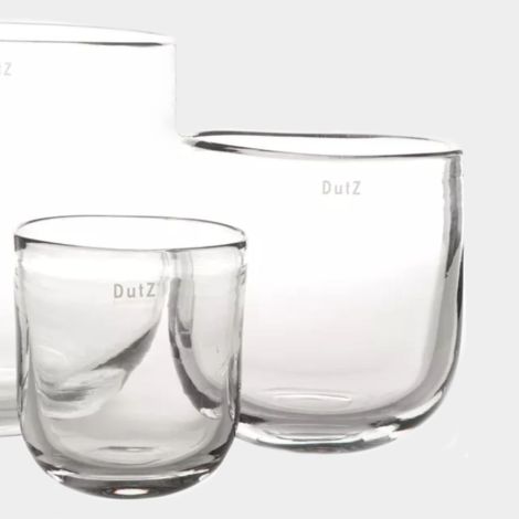 DutZ Blumenvase Oval klarglas medium