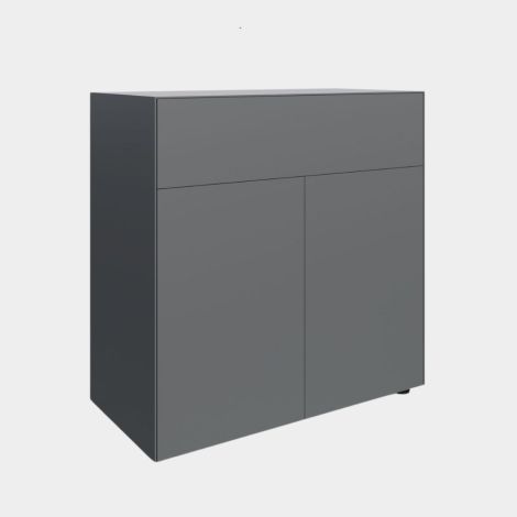 Form1 Connect Container Kommode mit 2 Türen und Schublade graphite