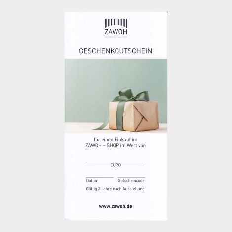 Zawoh Geschenk-Gutschein - Päckchen grüne Schleife