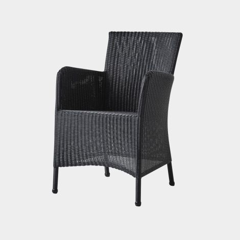 Hampsted Sessel mit Armlehne schwarz ohne Sitzkissen