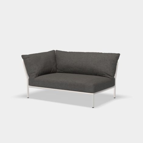Houe Level 2 Lounge Sofa links Muted white Basic Dark Grey