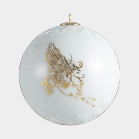 Meissen Christmas Peryton Baumschmuck Kugel Reliefsterne Ø 7 cm