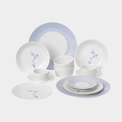 Meissen Cosmopolitan Blue Orchid & Mesh Blau Starter-Set