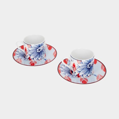 Meissen Bloomy Feathers Espressotassen-Set