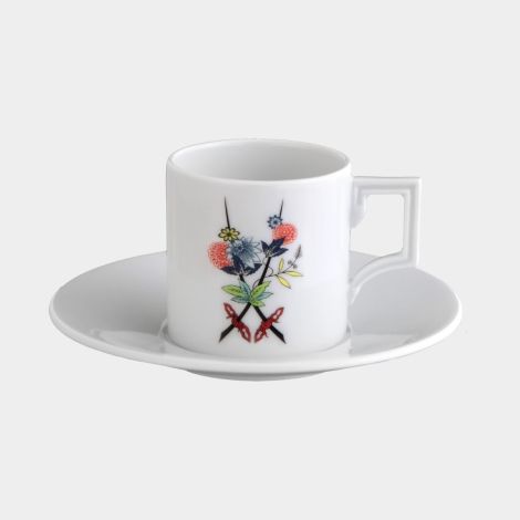 Meissen Porzellan Espressotasse Swords Fantasy 0,05 l