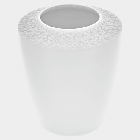 Meissen Royal Blossom Biskuit Vase weiß 12,5 cm