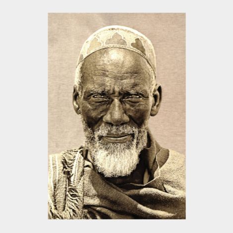 Thomas Albrecht Gobelinbild Ethiopian Nomad taupe