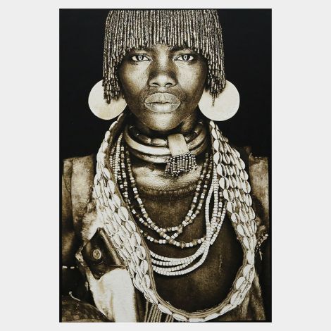Thomas Albrecht Gobelinbild "Hamar Women" Äthiopien