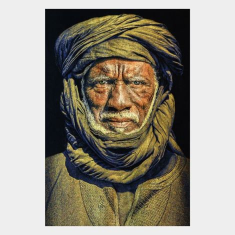 Gobelinbild Tuareg Man Black