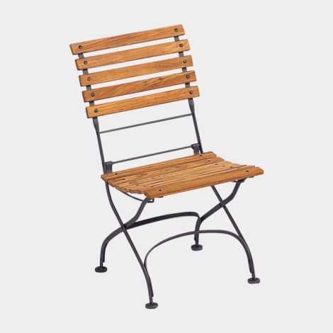 Weishäupl Classic Stuhl, gerade Latten / Gestell graphitgrau