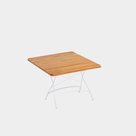 Weishäupl Classic Tisch weiß 80 x 80 cm 