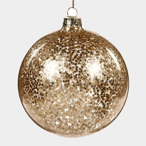 Zawoh Weihnachtskugel Sterne gold 10 cm