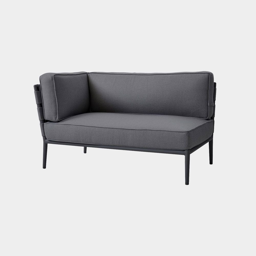 Conic AirTouch 2-Sitzer Sofa-Modul rechts grau