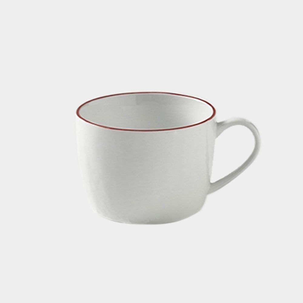 Piana Kaffeetasse Rand rot