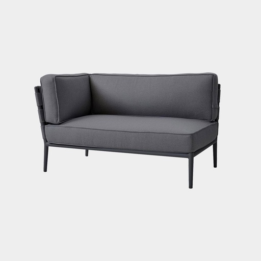 [8534AITG] Conic AirTouch 2-Sitzer Sofa-Modul rechts grau